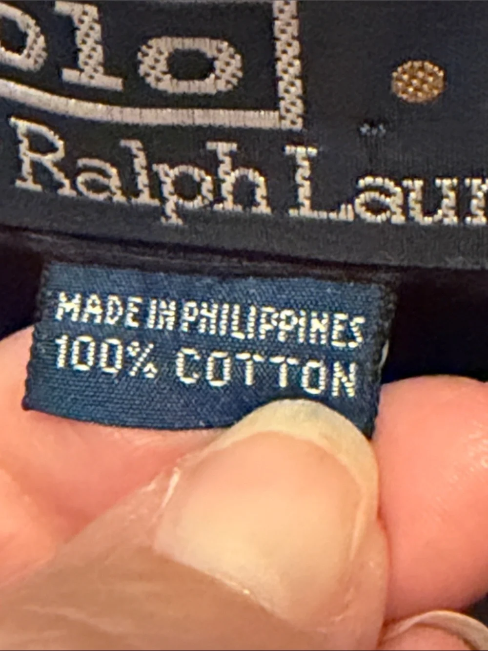 🐎🐎🐎BOGOHO🐎🐎🐎Polo by Ralph Lauren Navy Polo with Red Pony White Collar Trim-2XL
